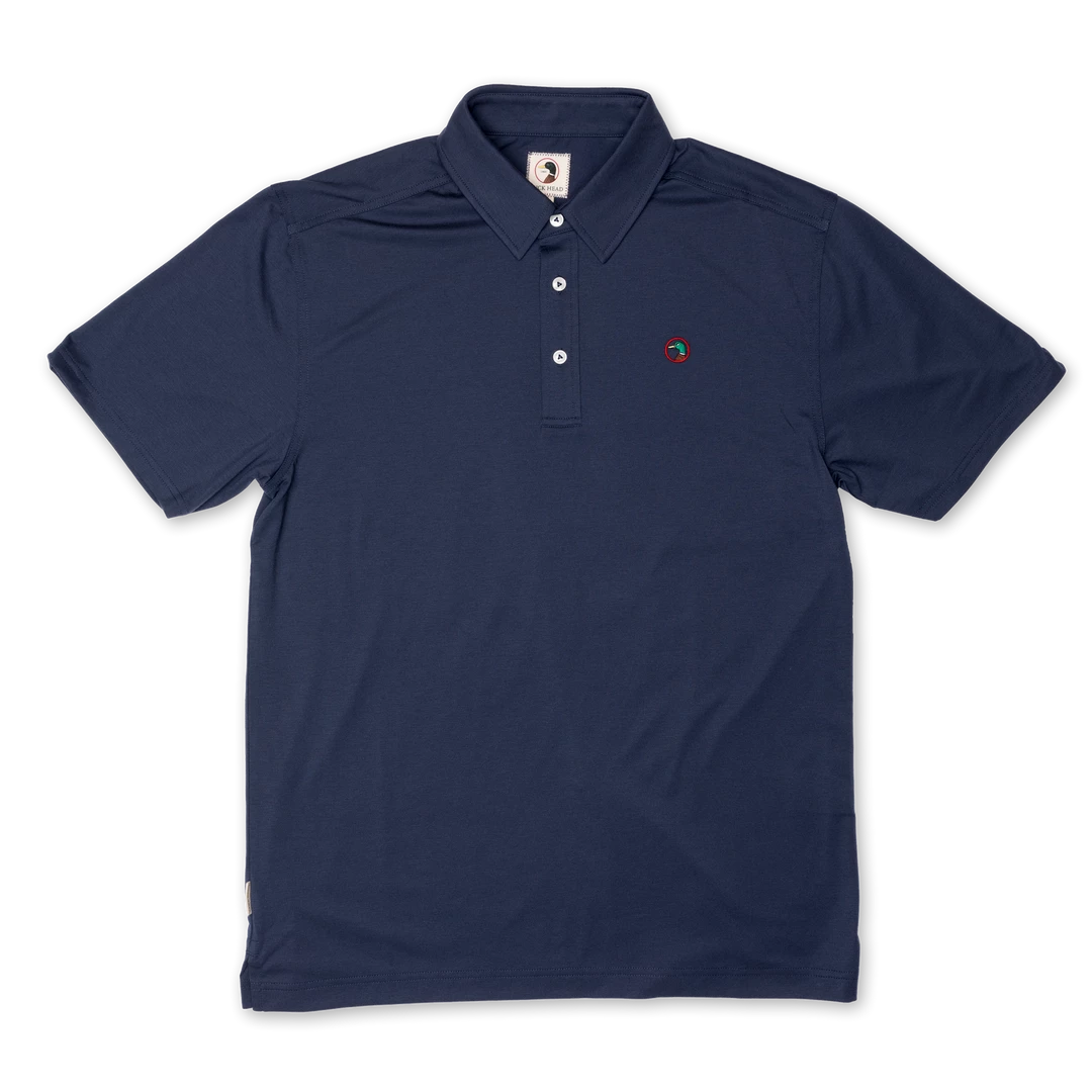 Duckhead Hayes Performance Logo Polo (Navy) Tops 3 Duckhead Hayes Performance Logo Polo (Navy) Tops