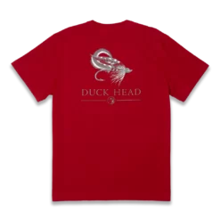 Duckhead Fly Lure Short Sleeve Tee (Rhubarb) Tops