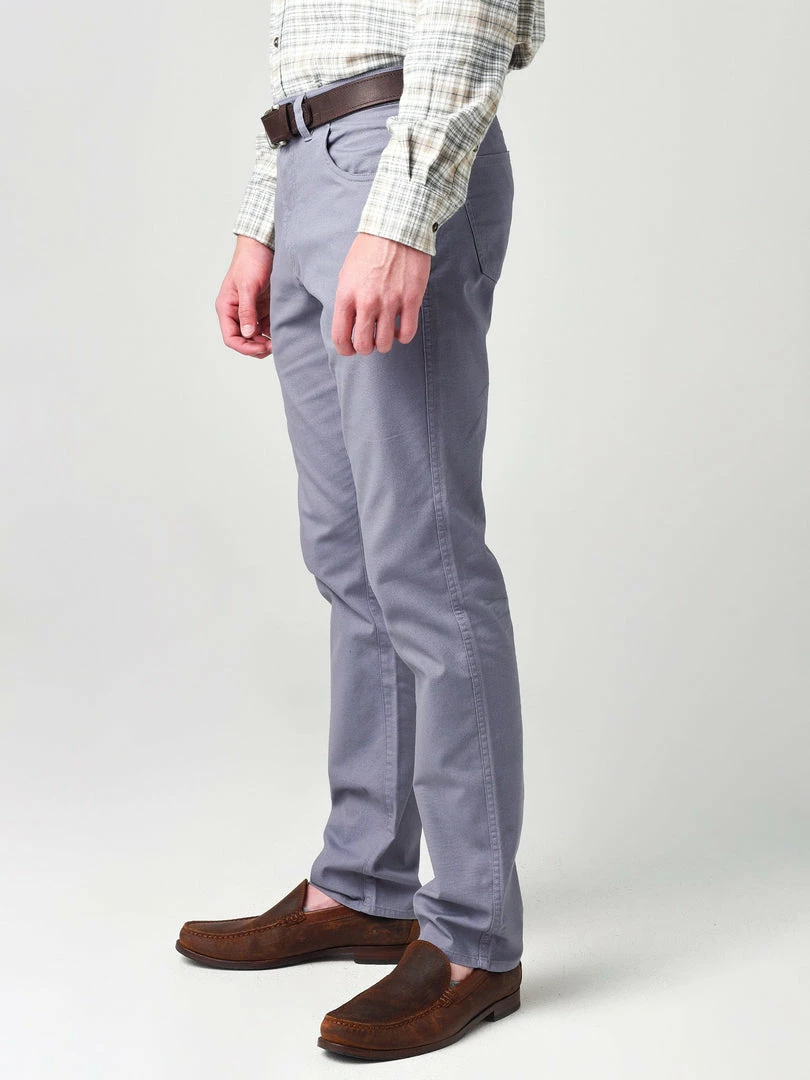 Duckhead Bottoms Pinpoint Canvas Five-Pocket (Slate Blue) 4 Duckhead Bottoms Pinpoint Canvas Five-Pocket (Slate Blue)