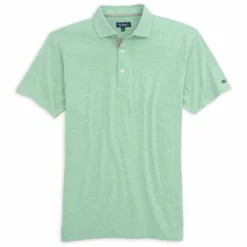 Fish Hippie Tops Heathered Beacham Polo (Peninsula Green)