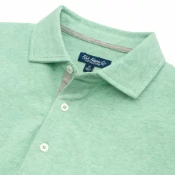 Fish Hippie Tops Heathered Beacham Polo (Peninsula Green)