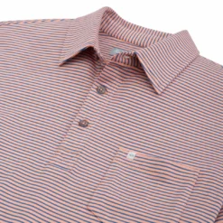 Fish Hippie Tops Shellbine Stripe Polo (Multiple Colors)