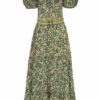 Anna Cate Dresses Arie Midi (Green Garden)