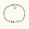 Little Words Project Accessories Faith Bracelet (Silver)