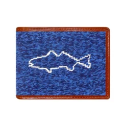 Smathers & Branson Fish On The Line Wallet (Dark Navy/Blueberry) Gifts For Him