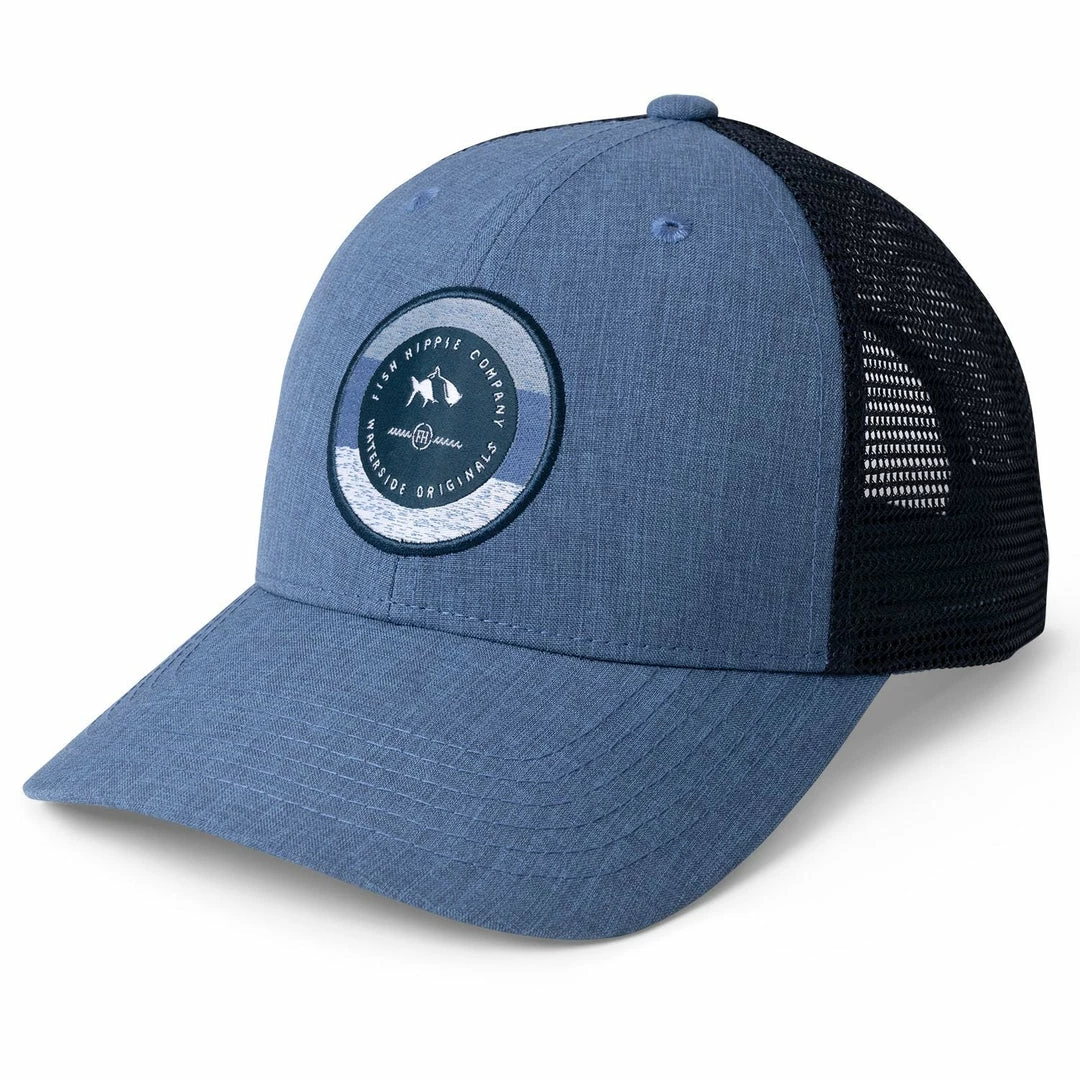 Fish Hippie Accessories Informer Trucker Hat (Blue) 3 Fish Hippie Accessories Informer Trucker Hat (Blue)