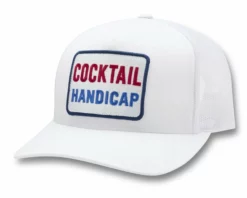 G/Fore Accessories Cocktail Handicap Trucker Hat (Snow)