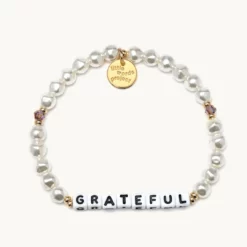 Little Words Project Grateful Bracelet (Pearl)
