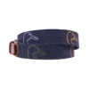 Smathers And Branson Accessories Dark Navy Ducks Unlimited Rainbow Logo Belt