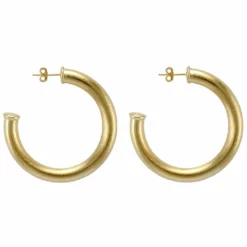 Sheila Fajl Chantal Hoops (Brushed Gold)