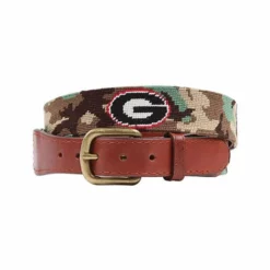 Smathers & Branson University Of Georgia Needlepoint Belt (Camo)