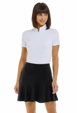 IBKUL Flounce Skort (Black) Bottoms