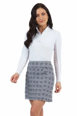 IBKUL Bottoms 18in Printed Skort (Pricilla White)