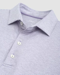 Johnnie-O Lyndon Striped Polo (Pure Purple)