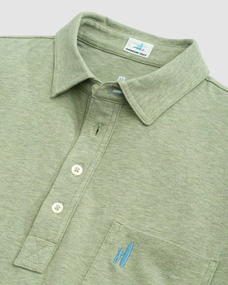 Johnnie-O Heathered Original Polo (Dill) Tops 3 Johnnie-O Heathered Original Polo (Dill) Tops