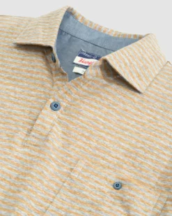 Johnnie-O Loews Striped Polo (Havana) Tops