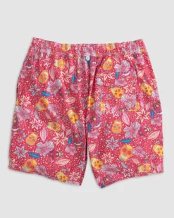 Johnnie-O Eden Surf Shorts (Malibu Red) Swim