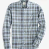 Johnnie-O Conway Gulf Blue Button Down Tops