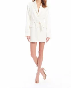 Amanda Uprichard Dresses Meritt Blazer (Ivory)