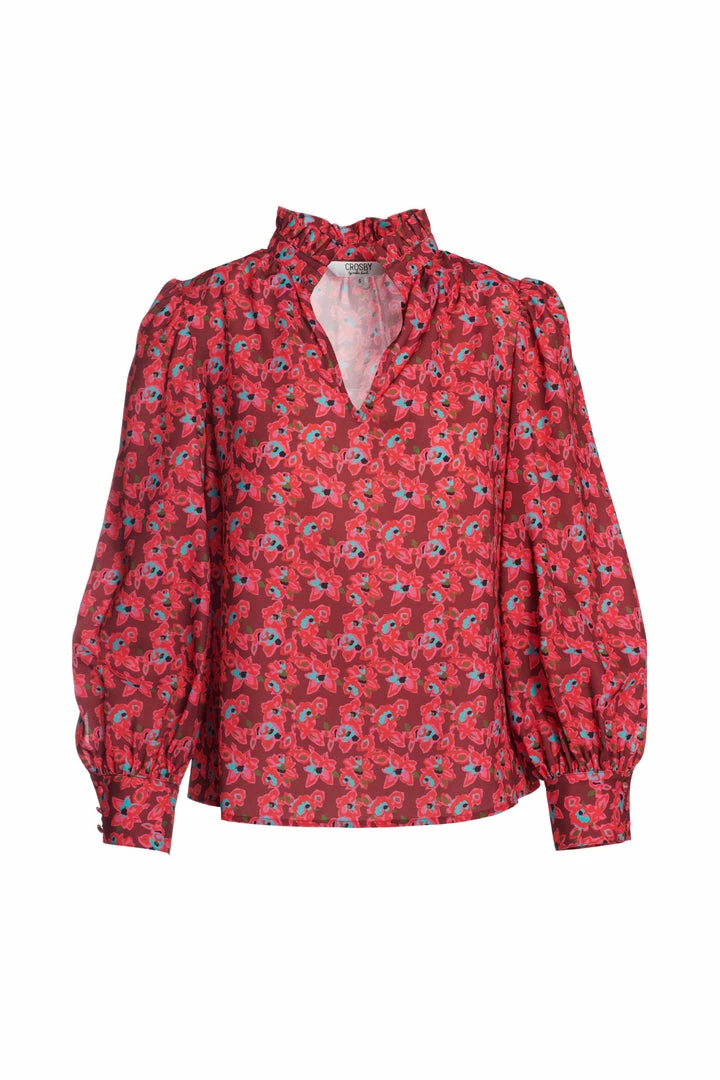 Crosby By Mollie Burch Tops Lyla Blouse (Verbena) 3 Crosby By Mollie Burch Tops Lyla Blouse (Verbena)