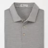 Peter Millar Tops Halford Performance Jersey Polo (Gale Grey) 2 Peter Millar Tops Halford Performance Jersey Polo (Gale Grey)