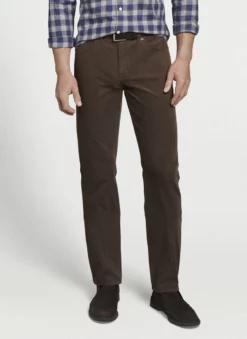 Peter Millar Superior Soft Corduroy Five Pocket Pant (Chestnut)