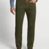 Peter Millar Superior Soft Corduroy Five Pocket Pant (Field Green) 2 Peter Millar Superior Soft Corduroy Five Pocket Pant (Field Green)