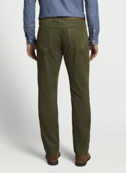 Peter Millar Superior Soft Corduroy Five Pocket Pant (Field Green)