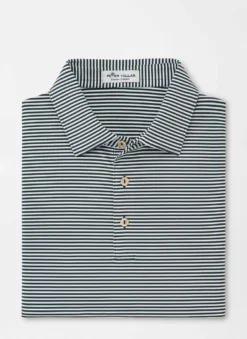 Peter Millar Tops Hales Performance Jersey Polo (Nordic Pine)