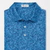Peter Millar Jackie Performance Polo Sean Self Collar (Blue)