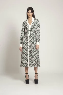 Fresha London Mercedes Dress (Black Petunia) Dresses