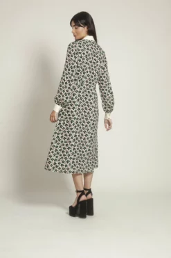 Fresha London Mercedes Dress (Black Petunia) Dresses