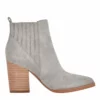 Marc Fisher Shoes Alva Pointy Toe Bootie (Grey Suede)
