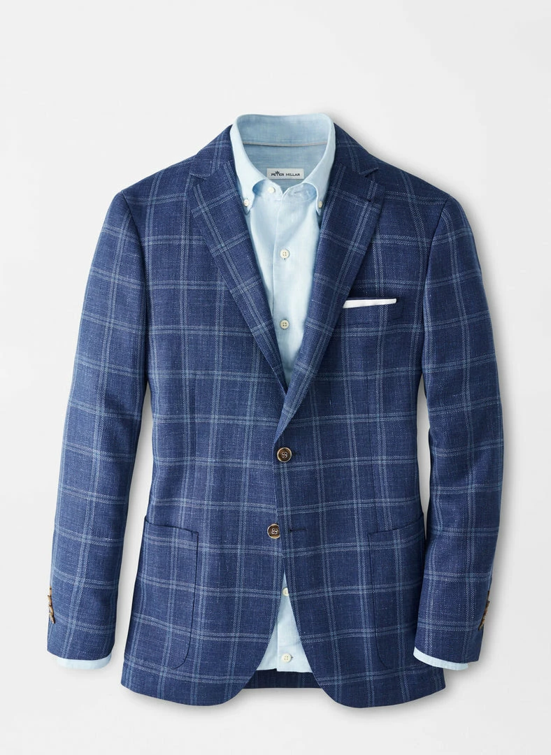 Peter Millar Dresswear Spring Windowpane Soft Jacket (Deep Ocean) 5 Peter Millar Dresswear Spring Windowpane Soft Jacket (Deep Ocean)