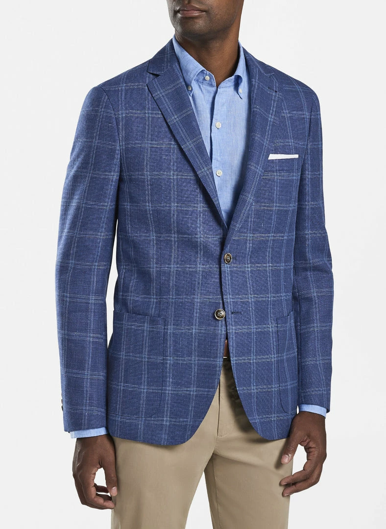 Peter Millar Dresswear Spring Windowpane Soft Jacket (Deep Ocean) 3 Peter Millar Dresswear Spring Windowpane Soft Jacket (Deep Ocean)