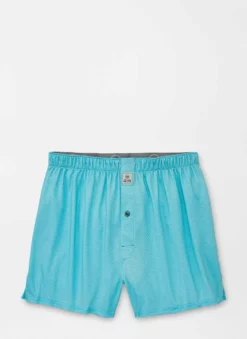 Peter Millar Mako Performance Boxer Short (White Mist)