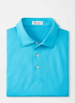 Peter Millar Solid Performance Jersey Polo (Reef Blue)