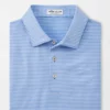 Peter Millar Hales Performance Jersey Polo (ESTATE BLUE/MOON MIST)