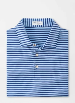 Peter Millar Wels Performance Jersey Polo (Sport Navy) Tops