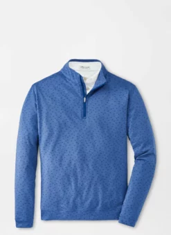 Peter Millar Perth Carts Performance Quarter Zip (Sport Navy)