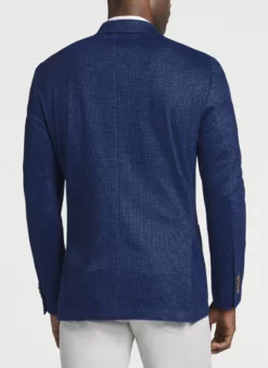 Peter Millar Towns Mini Check Soft Jacket (Navy)