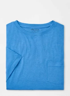 Peter Millar Seaside Summer Soft Pocket Tee (Carnival Blue)