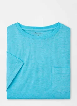 Peter Millar Tops Seaside Summer Soft Pocket Tee (Island)