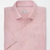Peter Millar Tops Monroe Linen-Blend Sport Shirt (Pink Lemonade) 2 Peter Millar Tops Monroe Linen-Blend Sport Shirt (Pink Lemonade)