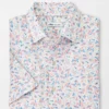Peter Millar Oahu Cotton Stretch Sport Shirt (Fruit Punch) Tops