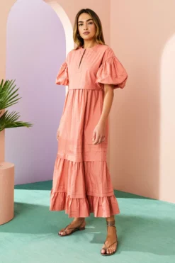 Marie Oliver Alma Dress (Salmon)