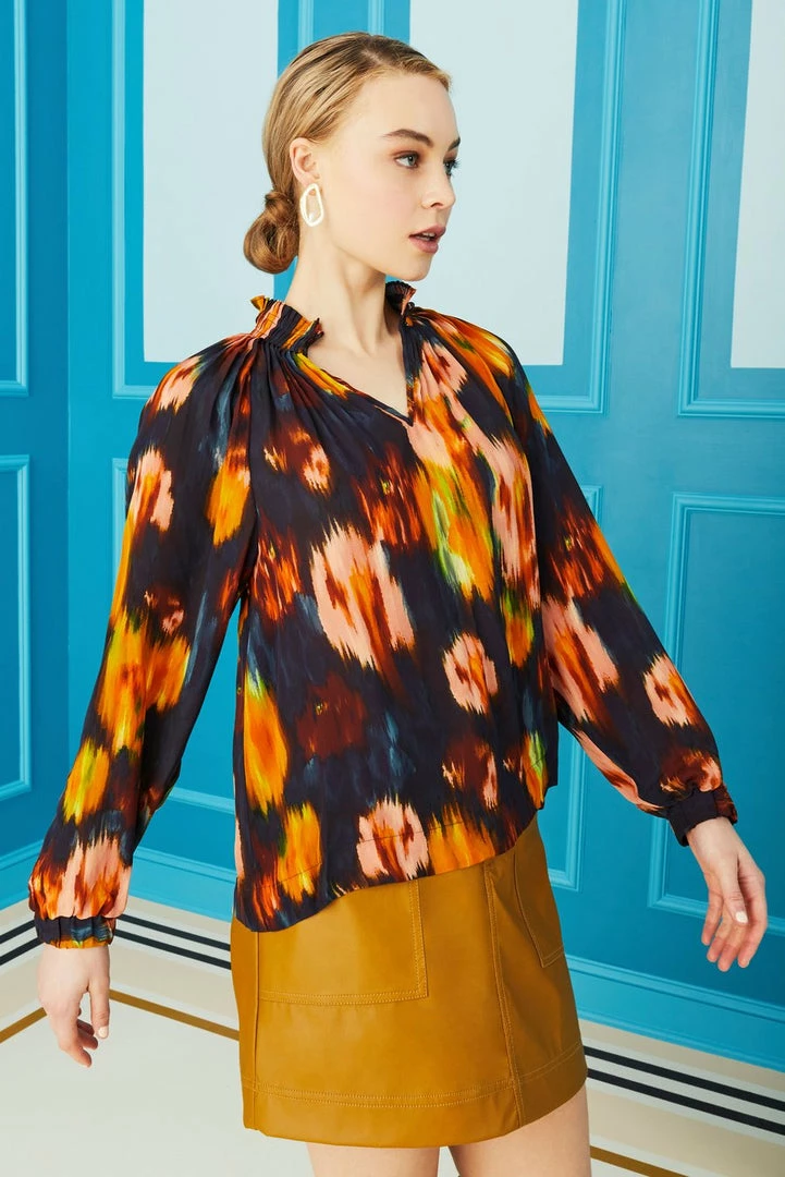 Marie Oliver Arden Blouse (Sapphire) 4 Marie Oliver Arden Blouse (Sapphire)