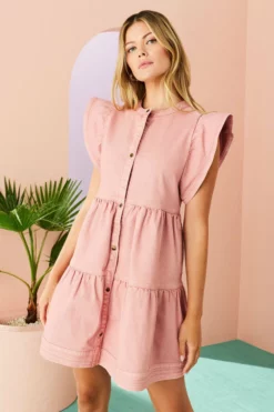 Marie Oliver Dresses Neelie Denim Dress (Shell)