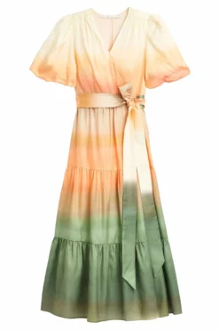 Marie Oliver Rena Wrap Dress (Sunrise)