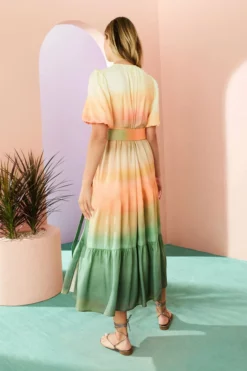 Marie Oliver Rena Wrap Dress (Sunrise) 7 Marie Oliver Rena Wrap Dress (Sunrise)